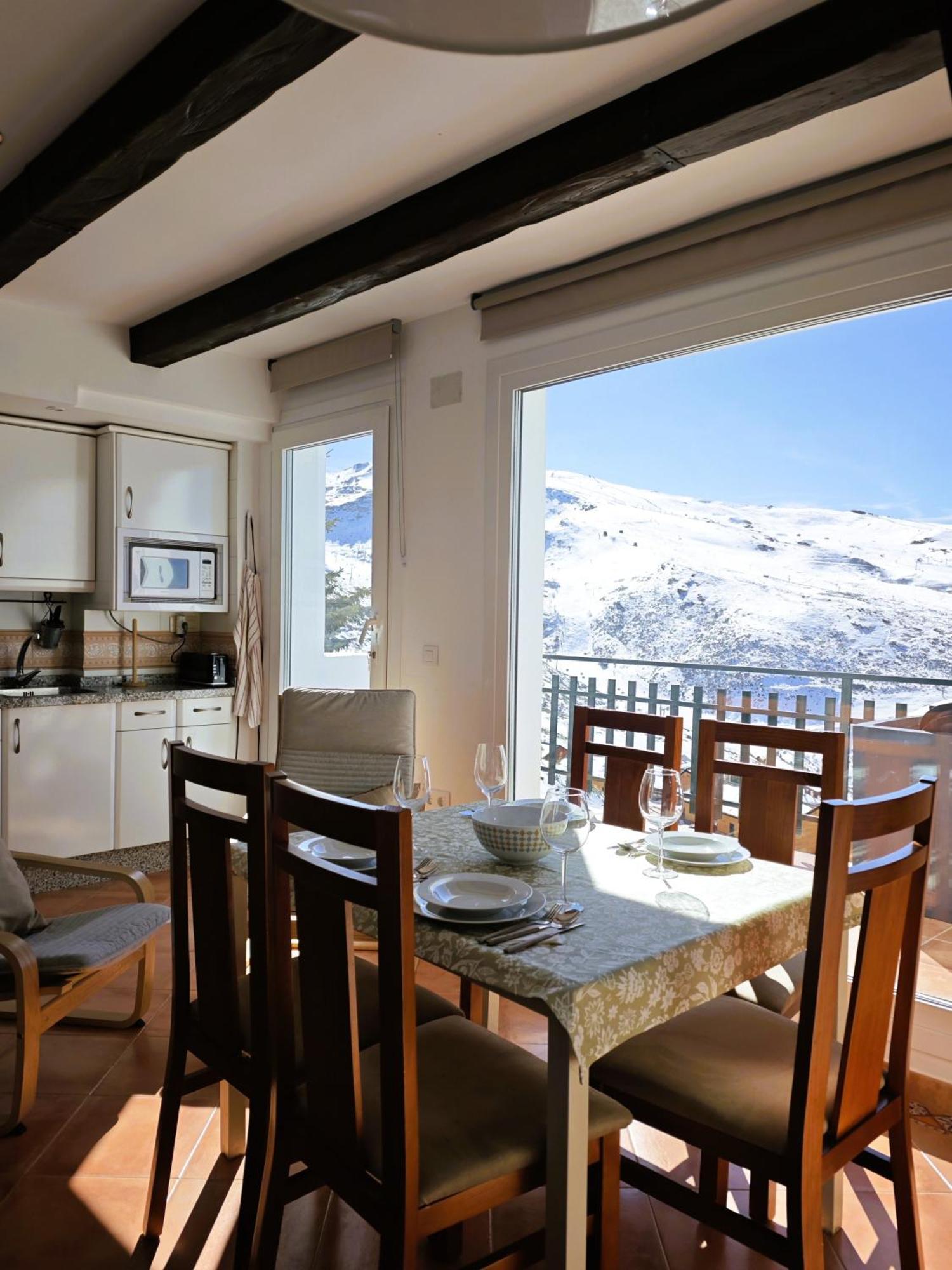 Apartamento Nievesol Con 2 Parking Y Wifi Sierra Nevada Esterno foto